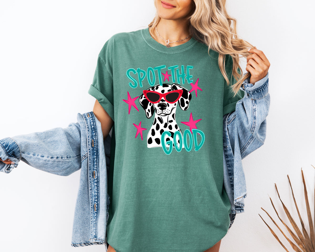 Spot The Good Dalmatian Adult Comfort Colors T-Shirt