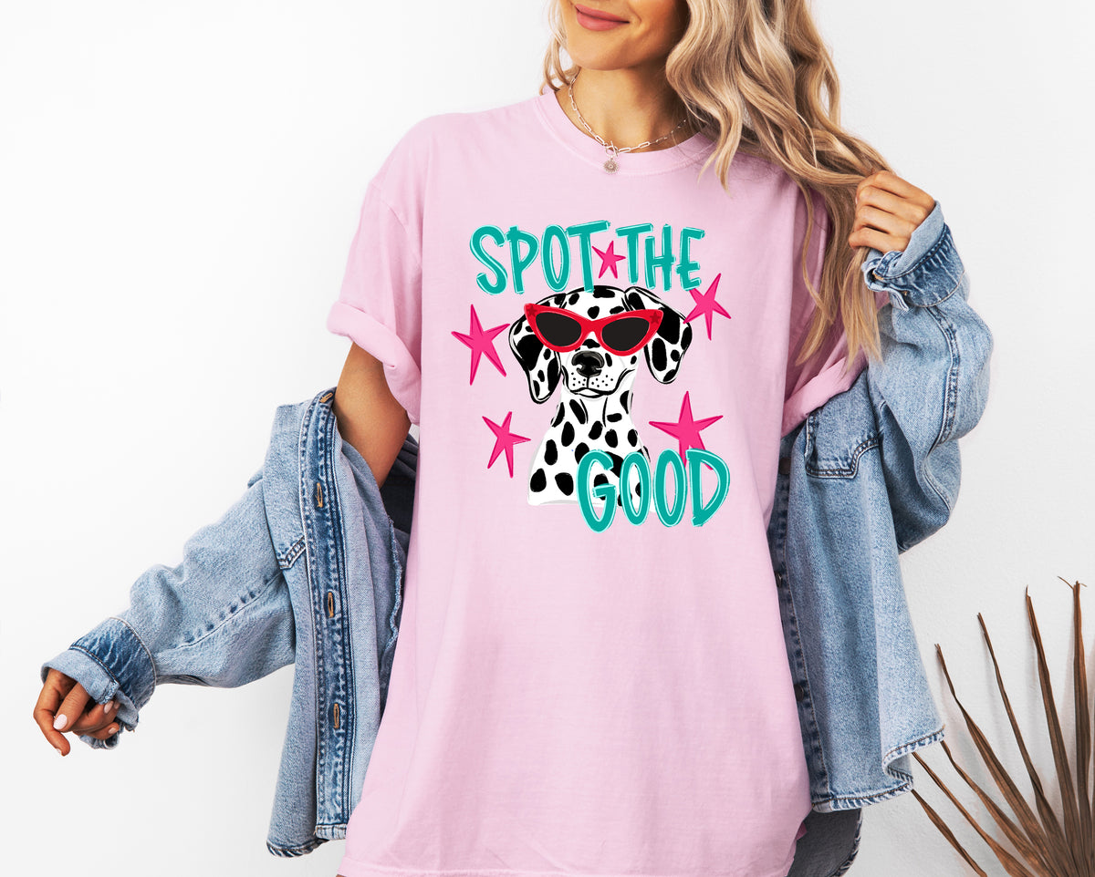 Spot The Good Dalmatian Adult Comfort Colors T-Shirt