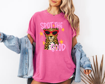 Spot The Good Leopard Comfort Colors T-Shirt