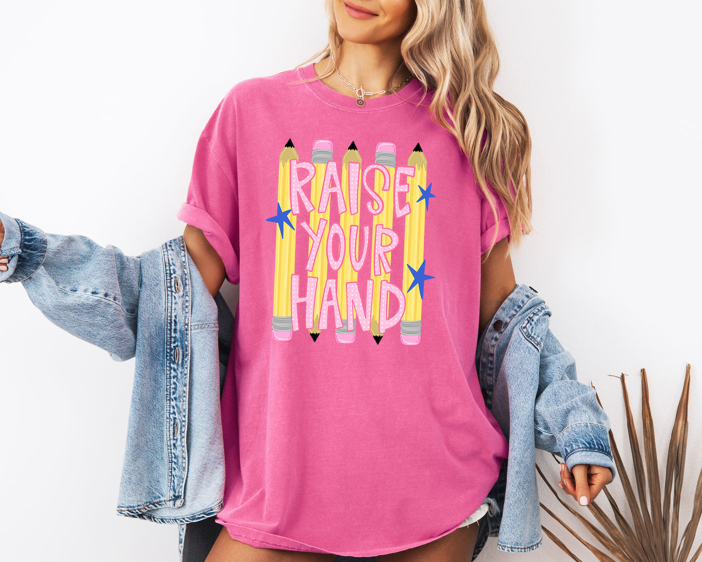 Raise Your Hand Teacher Adult Comfort Colors T-Shirt