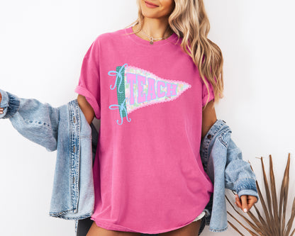 Teach Pennant Adult Comfort Colors T-Shirt