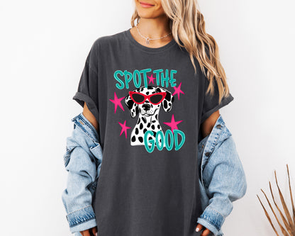 Spot The Good Dalmatian Adult Comfort Colors T-Shirt
