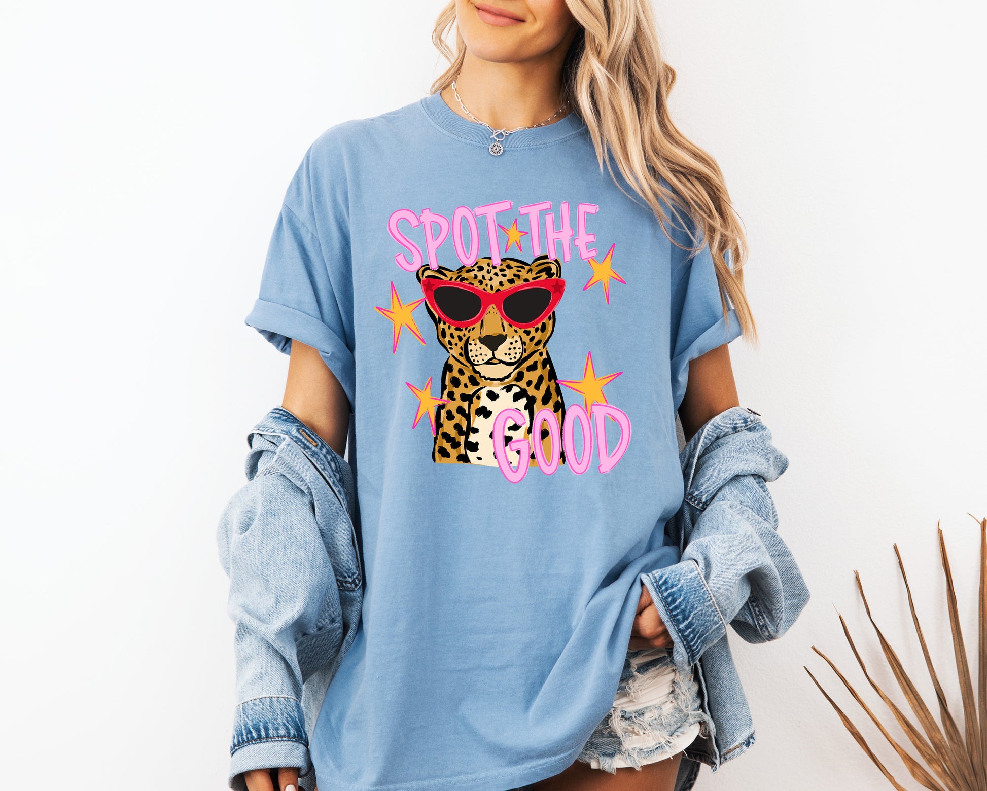 Spot The Good Leopard Comfort Colors T-Shirt