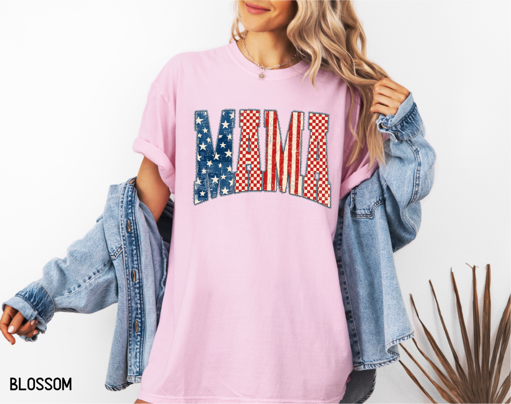 4th of July Mama Comfort Colors T-Shirt