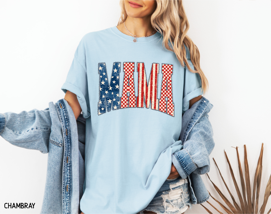 4th of July Mama Comfort Colors T-Shirt