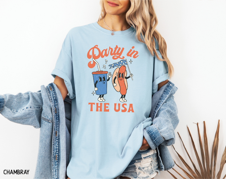 Retro Party in the USA Comfort Colors T-Shirt