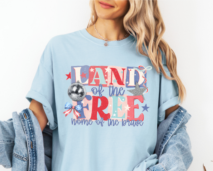 Land of The Free Adult Comfort Colors T-Shirt