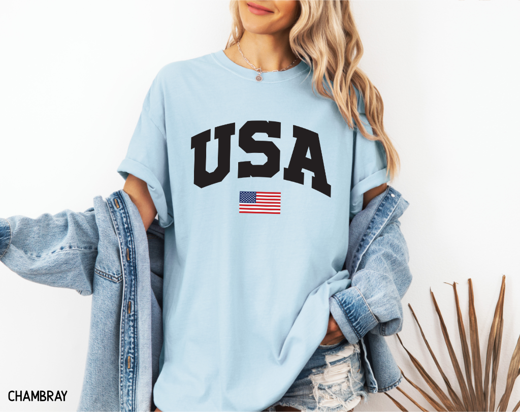 USA Flag Comfort Colors T-Shirt