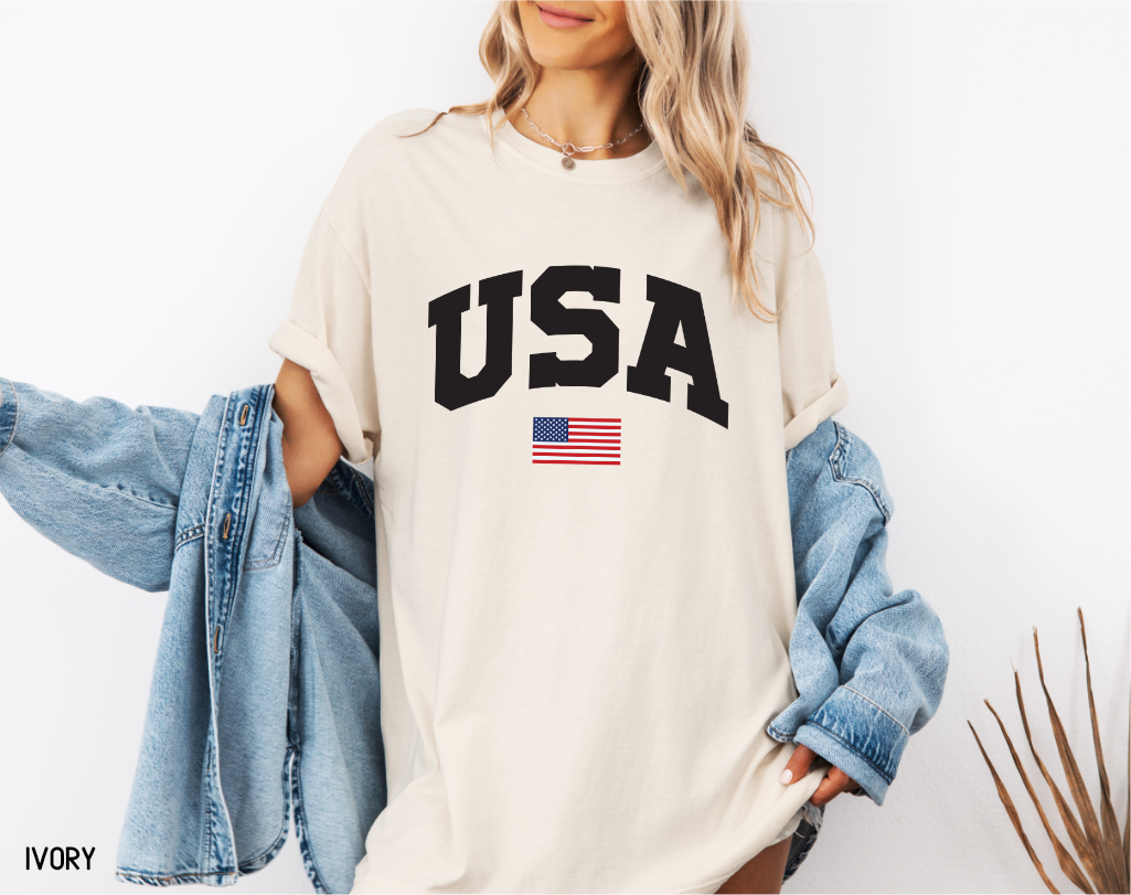 USA Flag Comfort Colors T-Shirt