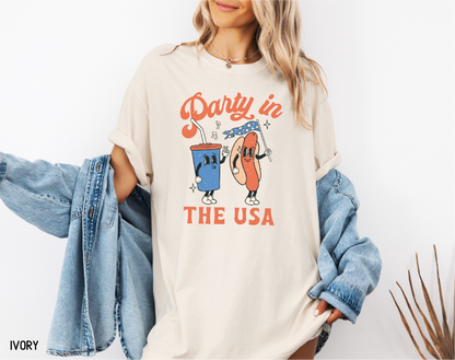 Retro Party in the USA Comfort Colors T-Shirt