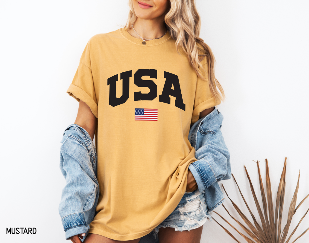 USA Flag Comfort Colors T-Shirt