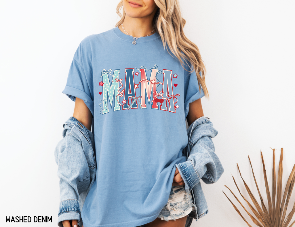 Patriotic Mama Adult Comfort Colors T-Shirt
