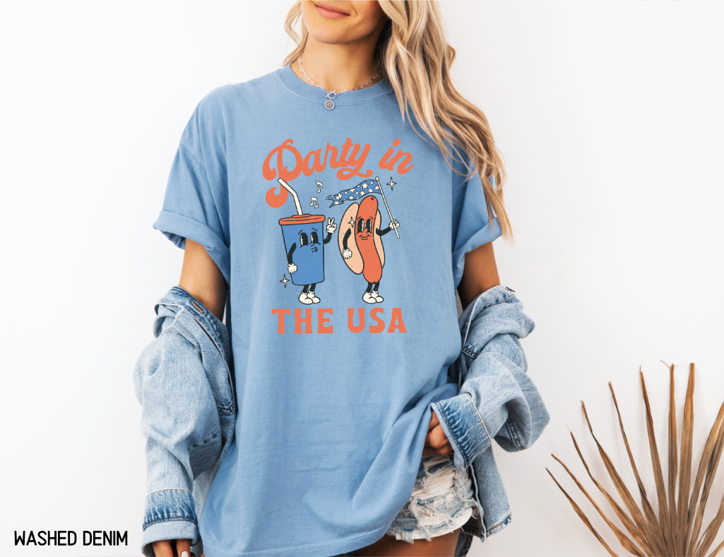 Retro Party in the USA Comfort Colors T-Shirt