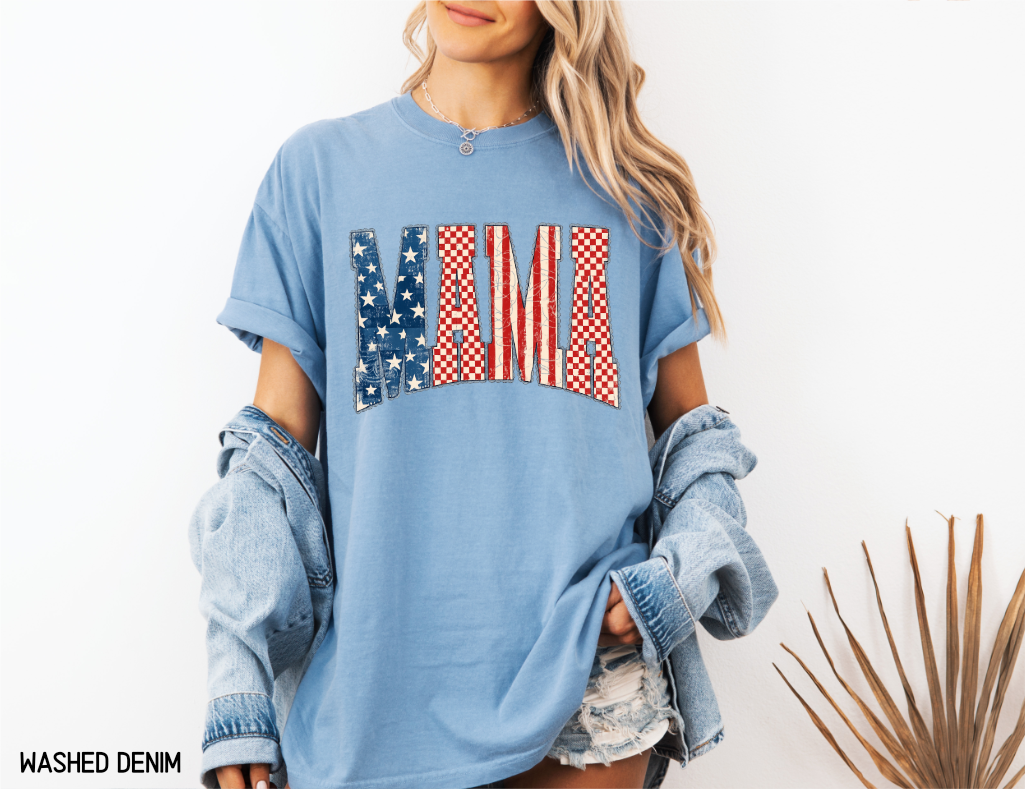 4th of July Mama Comfort Colors T-Shirt