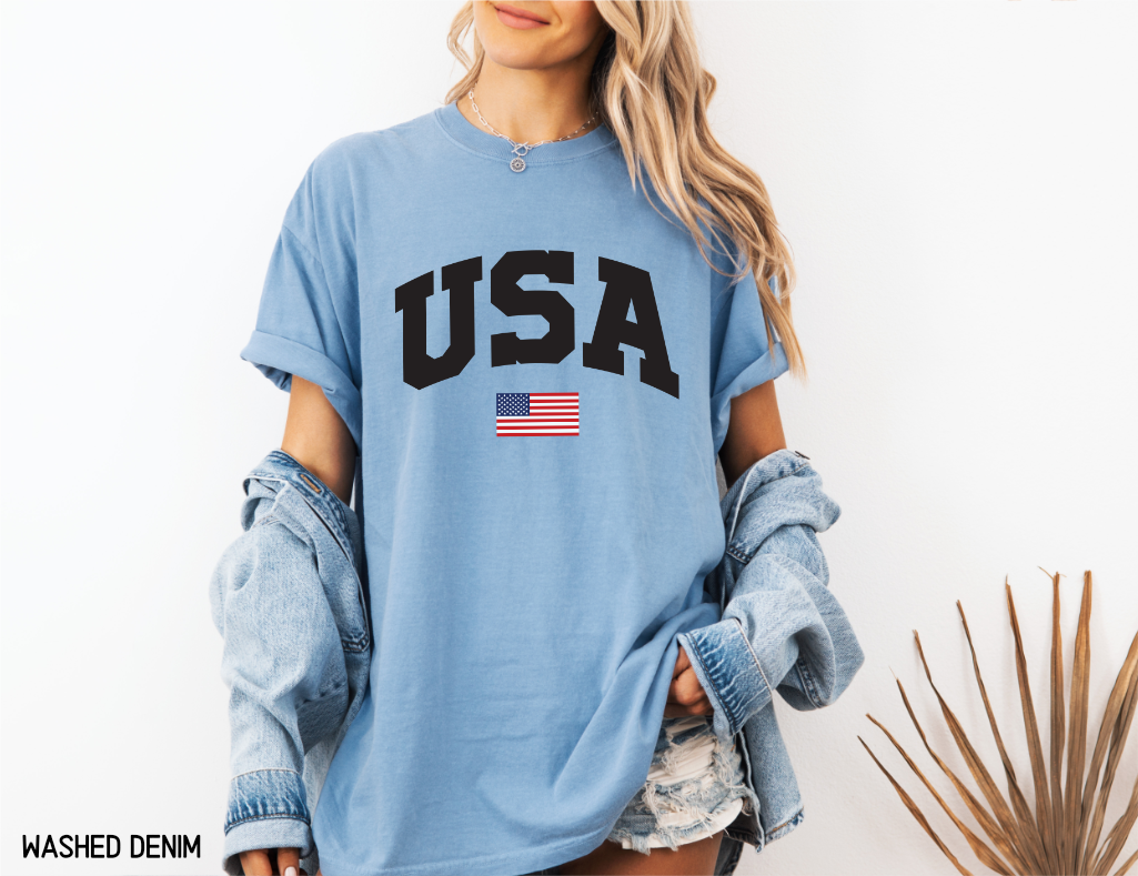 USA Flag Comfort Colors T-Shirt