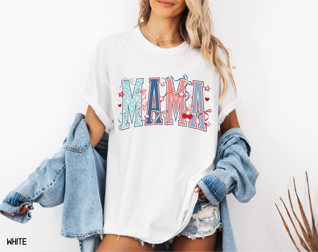Patriotic Mama Adult Comfort Colors T-Shirt