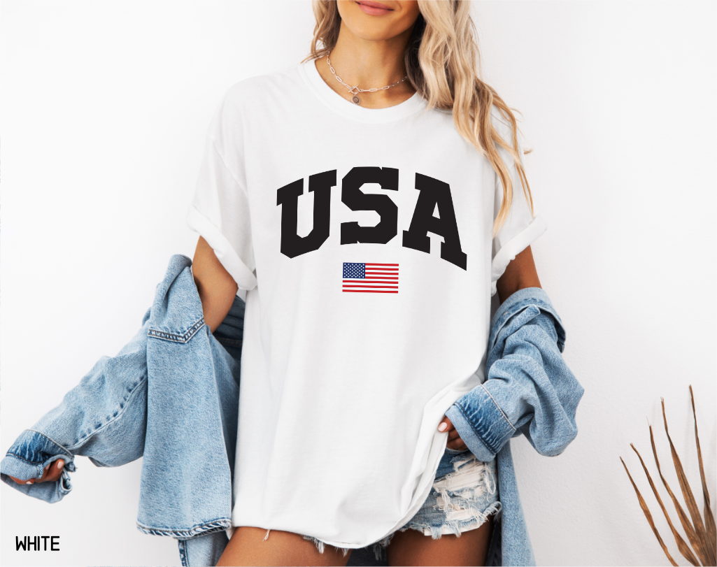 USA Flag Comfort Colors T-Shirt