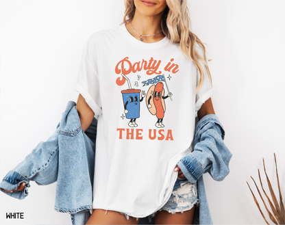 Retro Party in the USA Comfort Colors T-Shirt