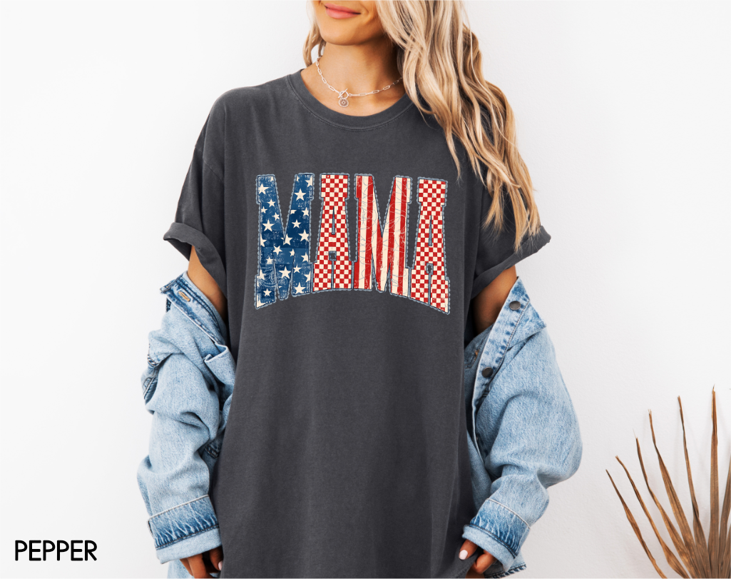 4th of July Mama Comfort Colors T-Shirt
