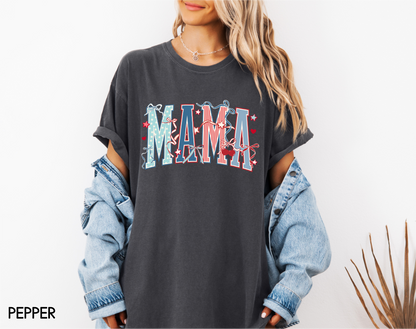 Patriotic Mama Adult Comfort Colors T-Shirt