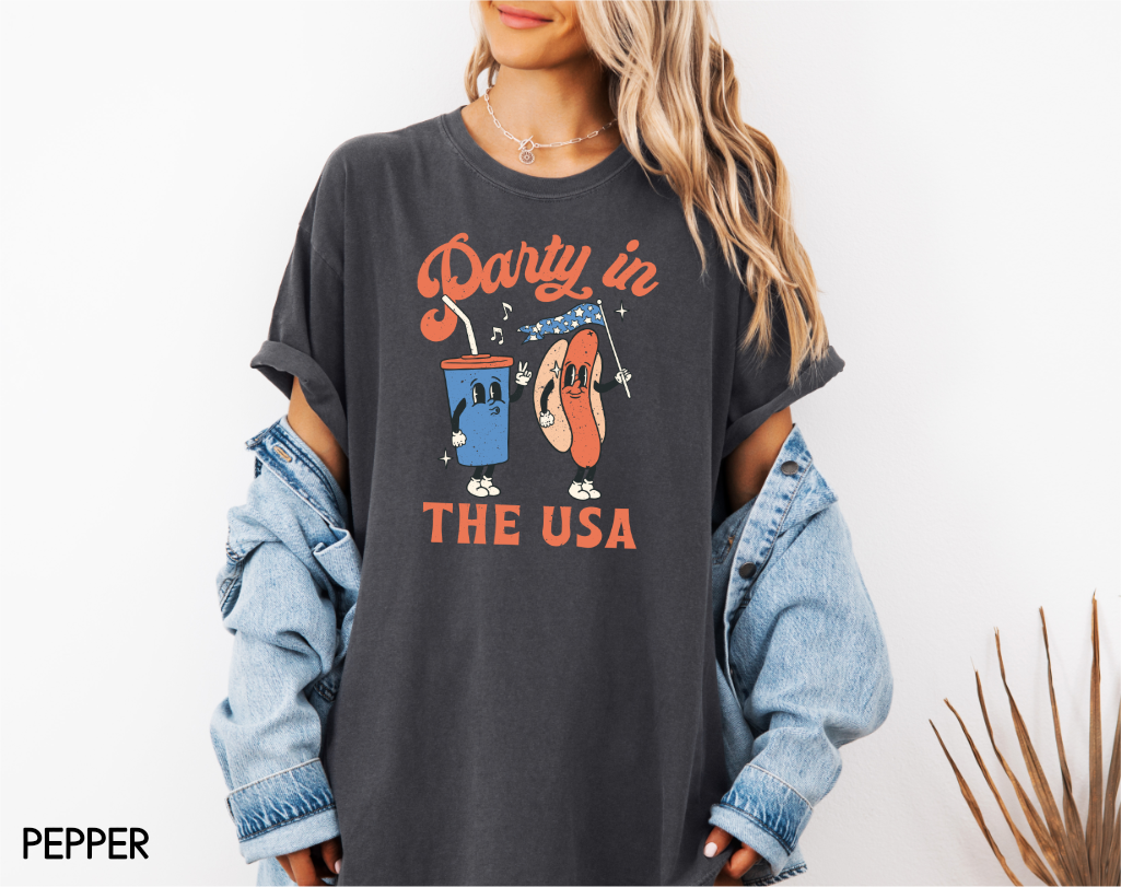 Retro Party in the USA Comfort Colors T-Shirt