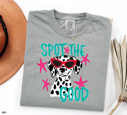 Spot The Good Dalmatian Adult Comfort Colors T-Shirt