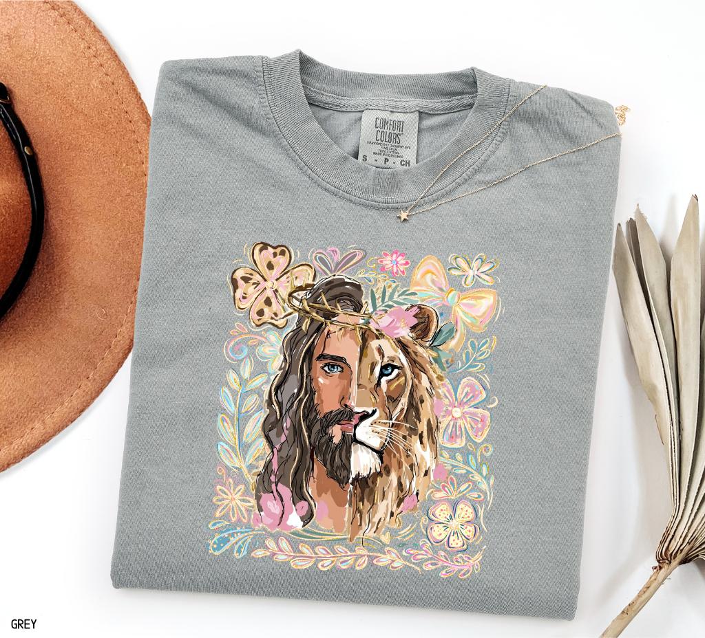 Jesus Lion of Judah Adult Comfort Colors T-Shirt