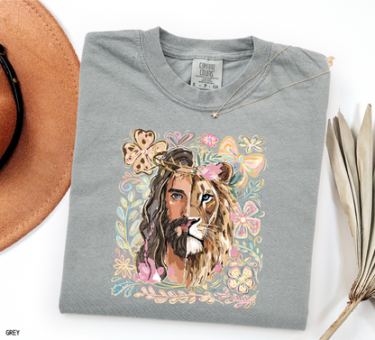 Jesus Lion of Judah Adult Comfort Colors T-Shirt
