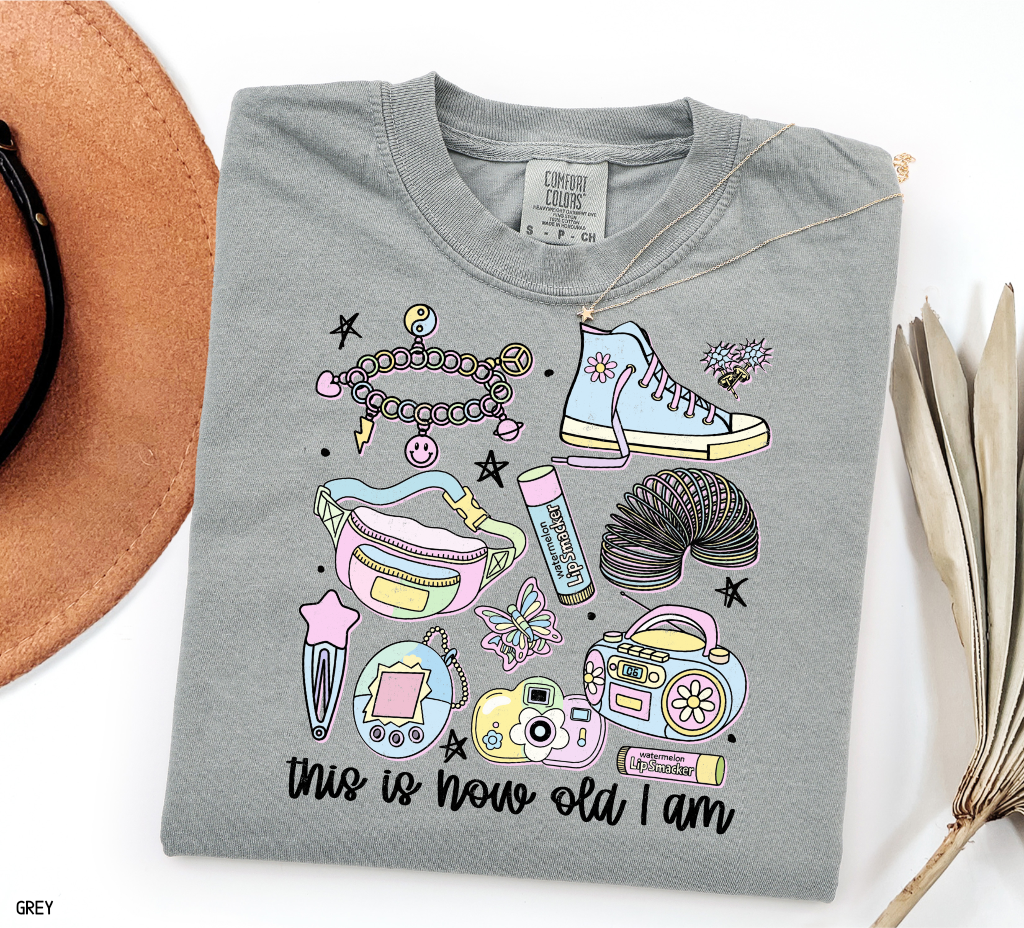 This is How Old I Am Adult Comfort Colors T-Shirt
