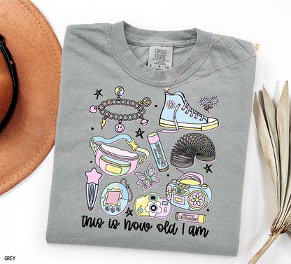 This is How Old I Am Adult Comfort Colors T-Shirt