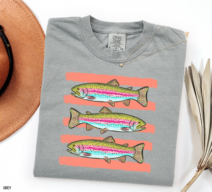Funny Trout Adult Comfort Colors T-Shirt
