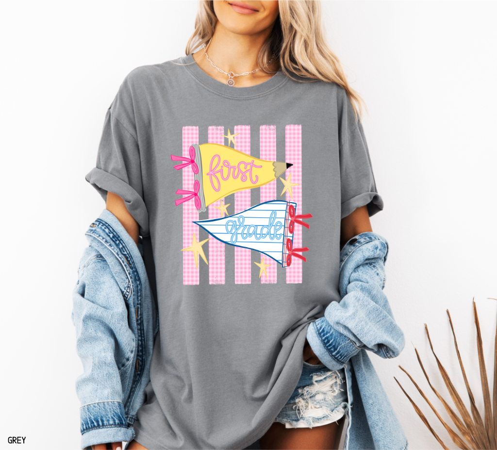 Pennant Grade Level Teacher Comfort Colors T-Shirt