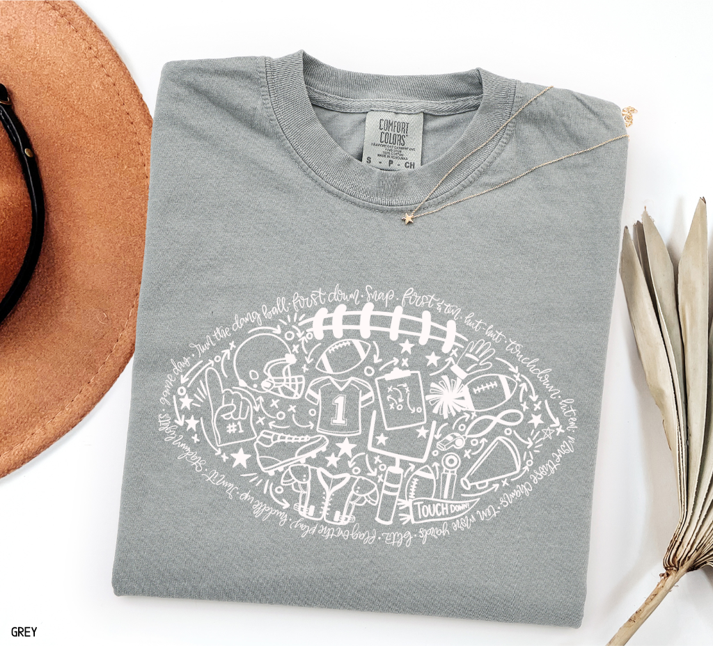 Football Adult Comfort Colors T-Shirt