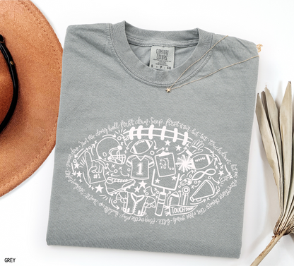 Football Adult Comfort Colors T-Shirt