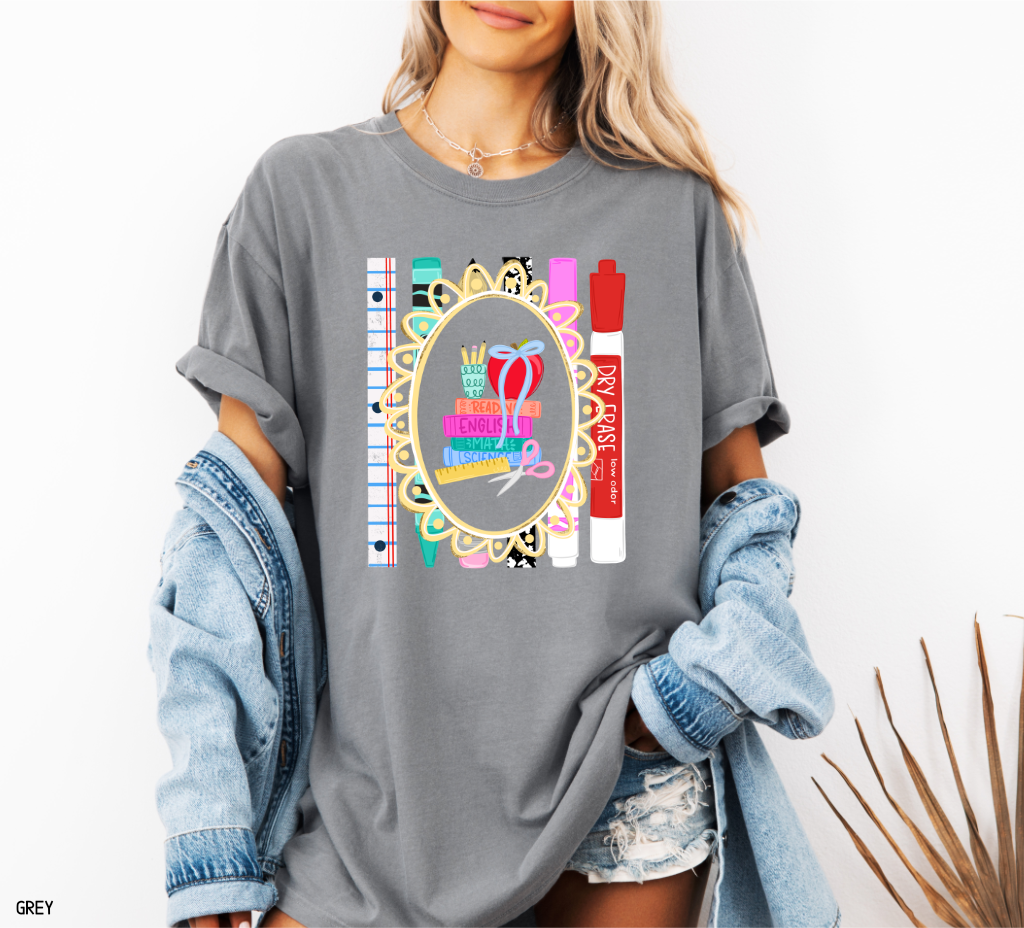 Teacher Subjects Comfort Colors T-Shirt