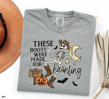 These Boots Were Made for Haunting Adult Comfort Colors T-Shirt