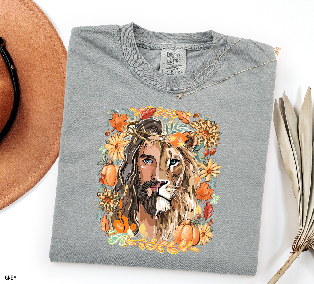 Jesus Lion of Judah Adult Comfort Colors T-shirt