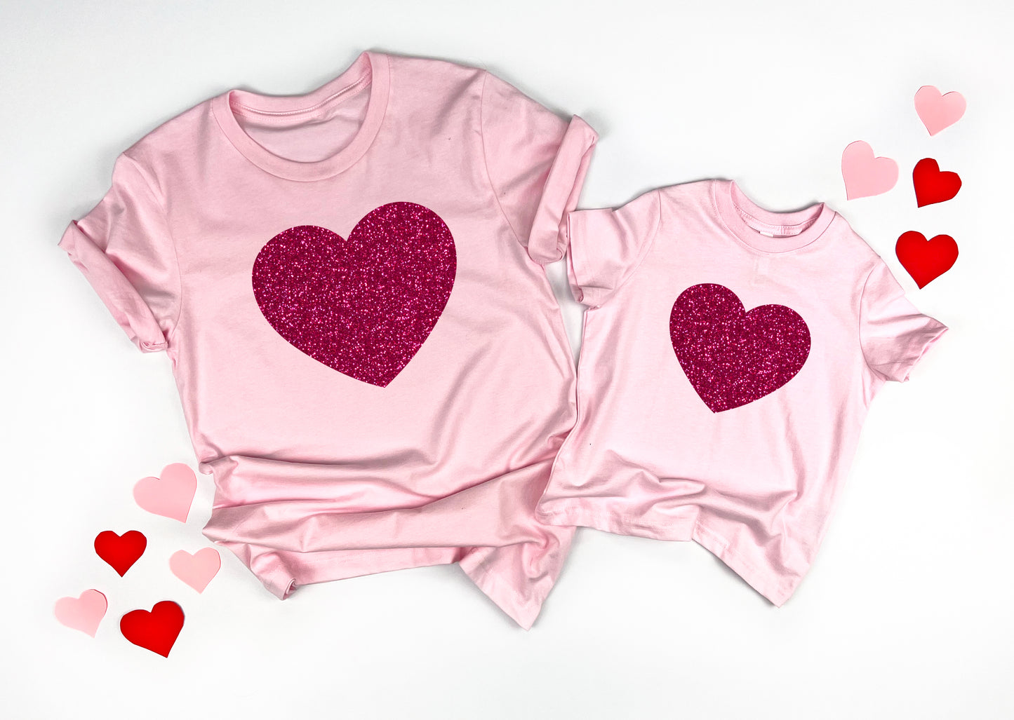 Glitter Heart Kids T-shirt