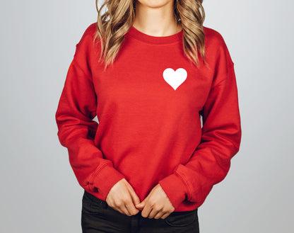 Pocket-sized Heart Adult Sweatshirt