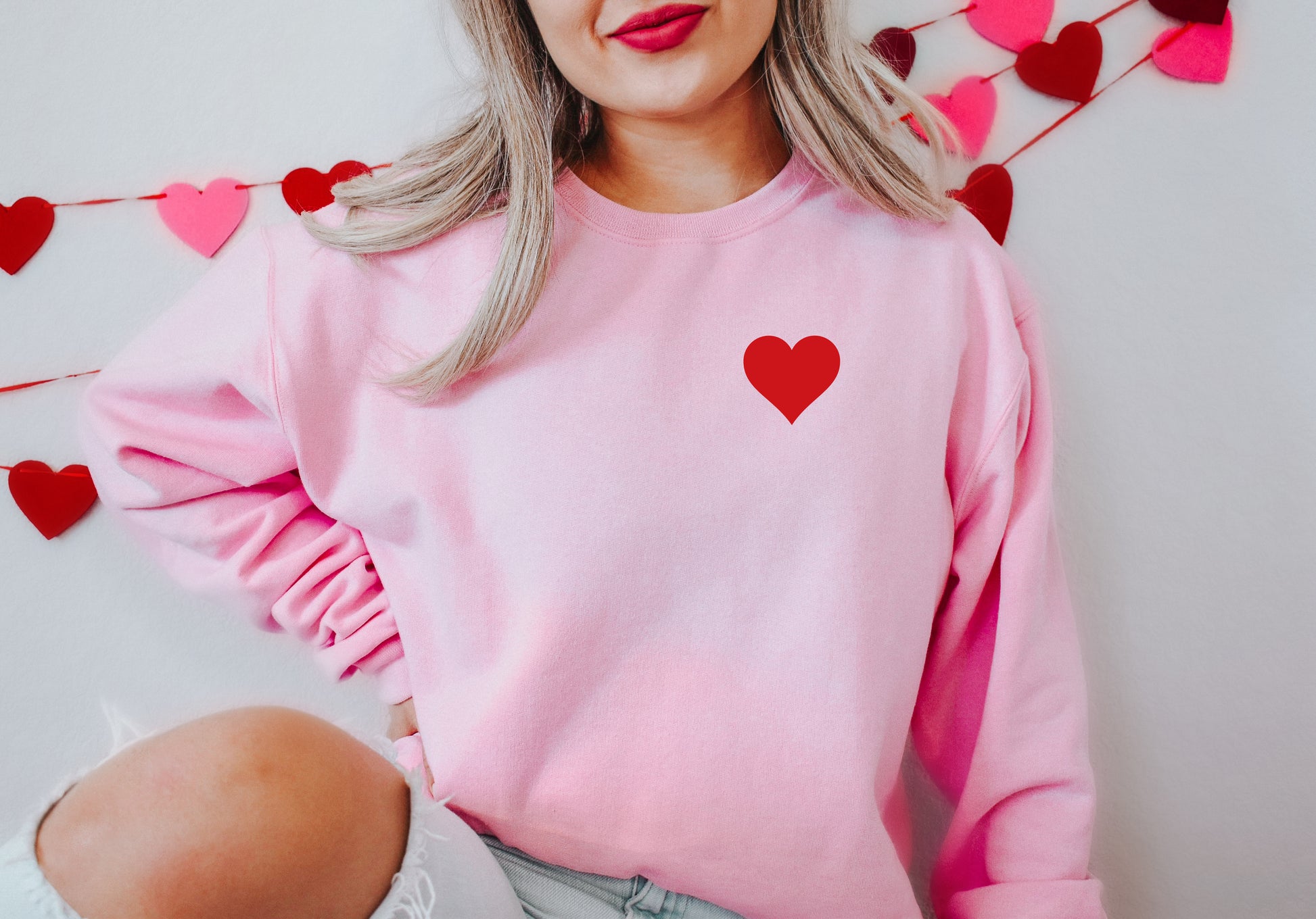 Pocket-sized Heart Adult Sweatshirt