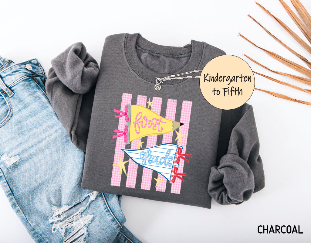 Pennant Grade Level Teacher Adult Sweatshirt