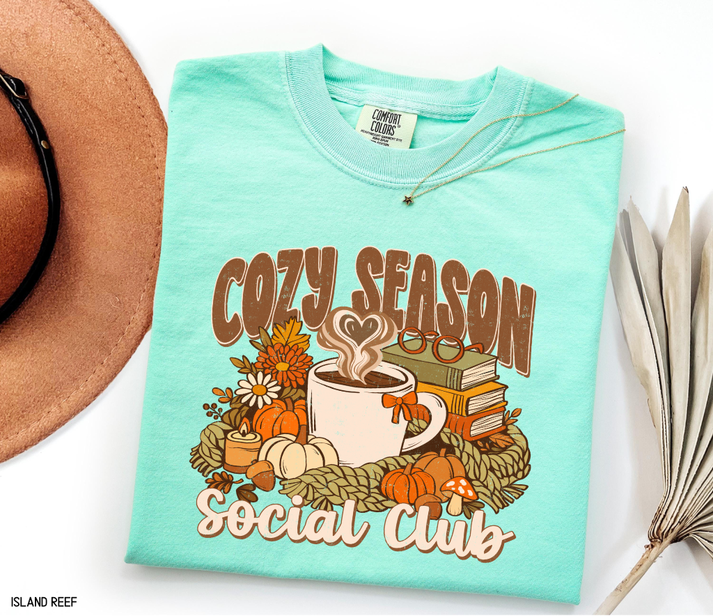 Cozy Season Social Club Adult Comfort Colors T-Shirt