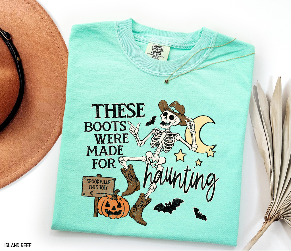 These Boots Were Made for Haunting Adult Comfort Colors T-Shirt
