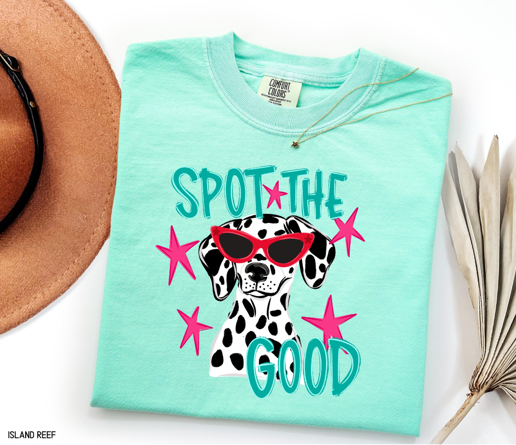 Spot The Good Dalmatian Adult Comfort Colors T-Shirt