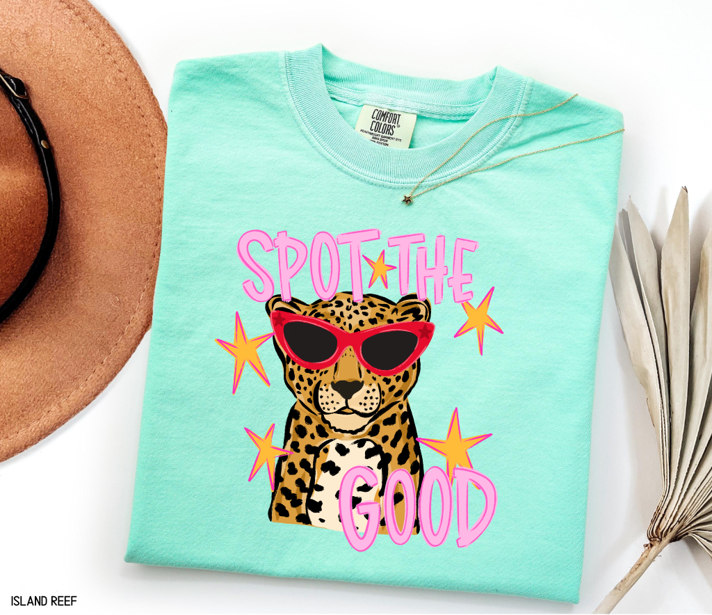 Spot The Good Leopard Comfort Colors T-Shirt