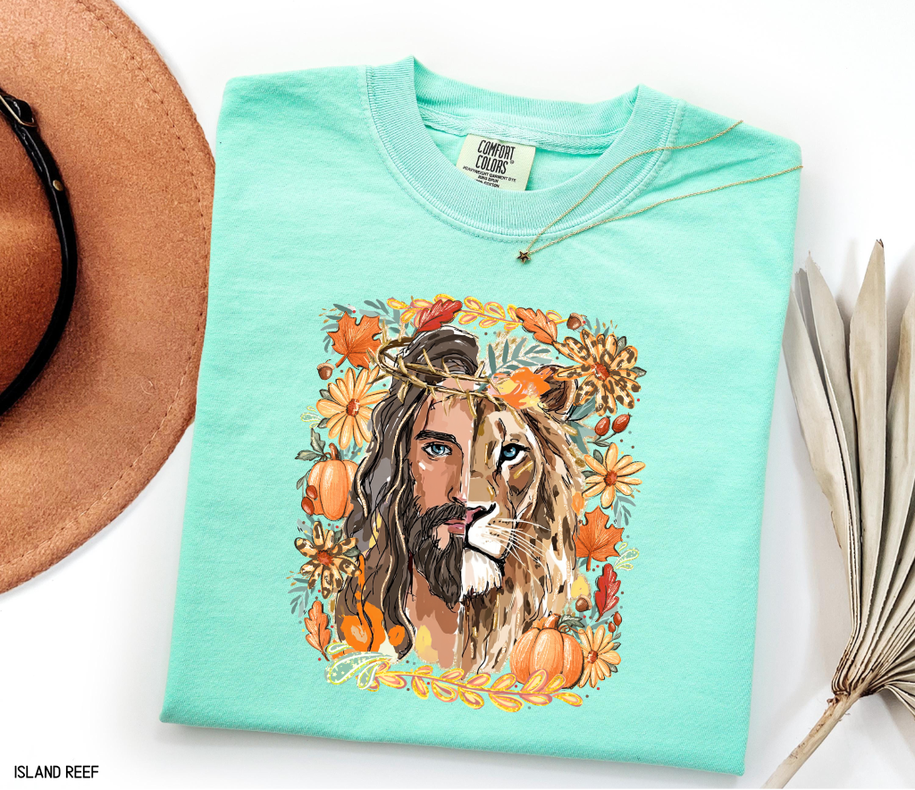 Jesus Lion of Judah Adult Comfort Colors T-shirt
