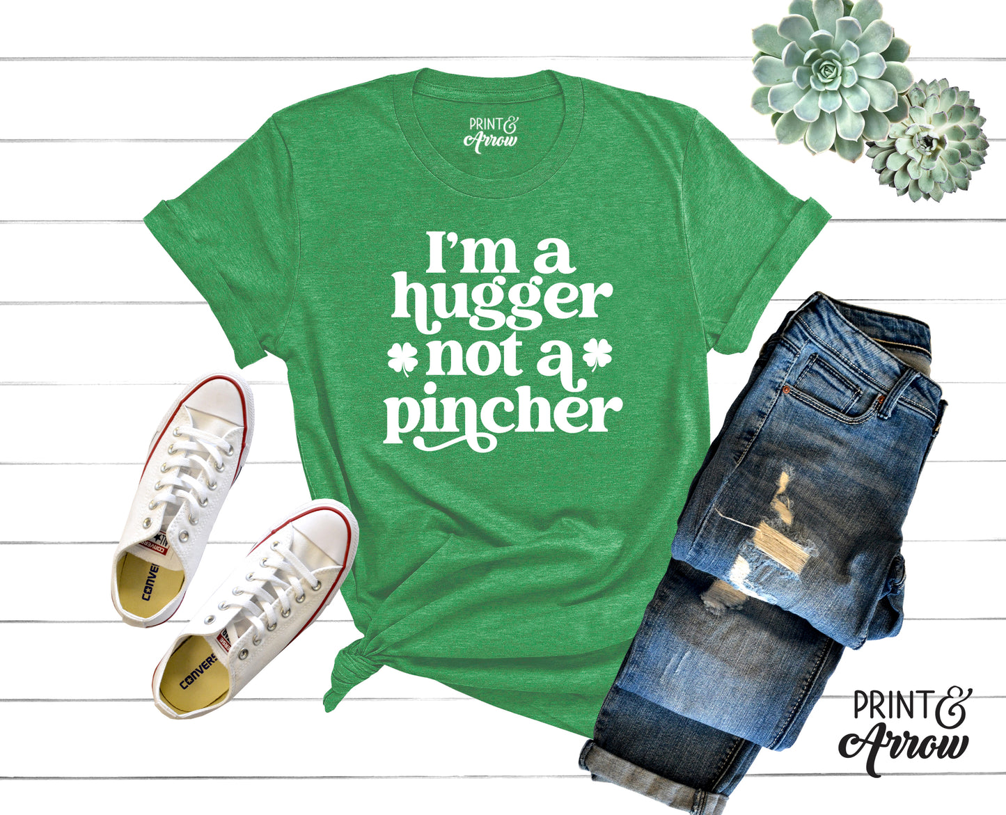 I'm A Hugger Not A Pincher Adult T-shirt