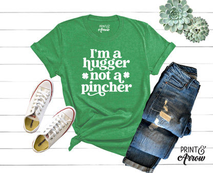 I'm A Hugger Not A Pincher Adult T-shirt