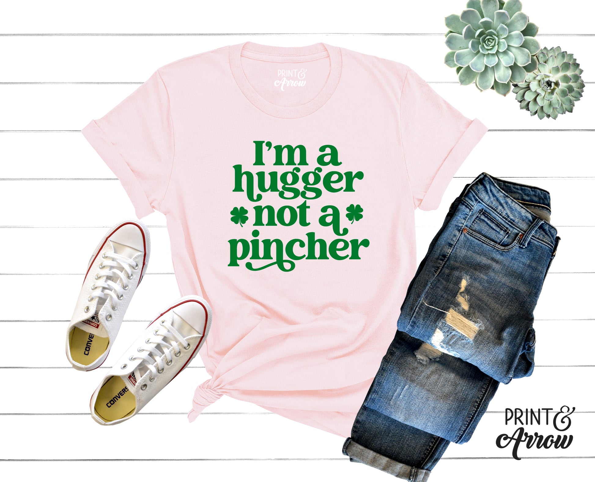 I'm A Hugger Not A Pincher Adult T-shirt
