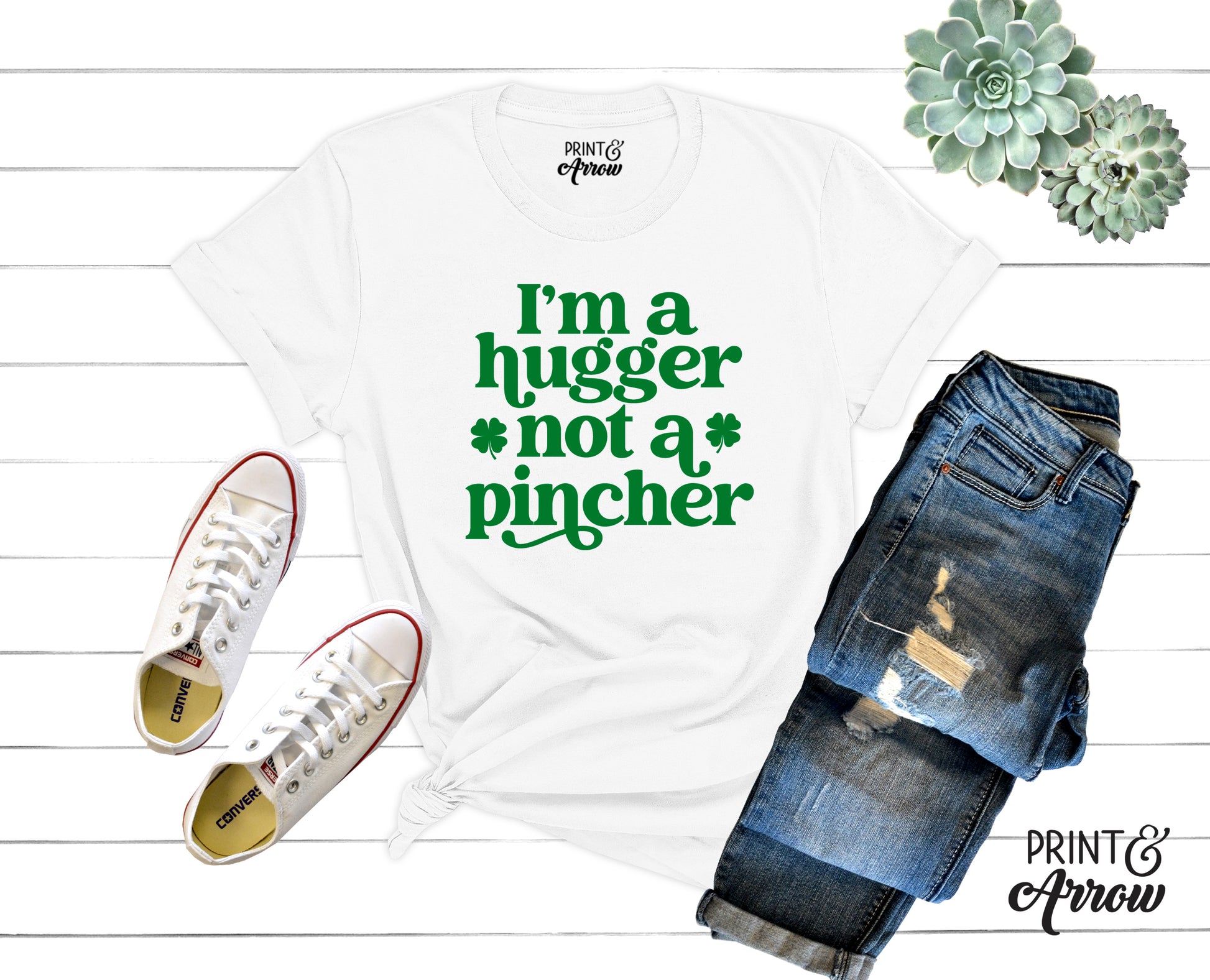 I'm A Hugger Not A Pincher Adult T-shirt